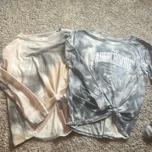 Abercrombie knot tied shirts long sleeve size 13/14